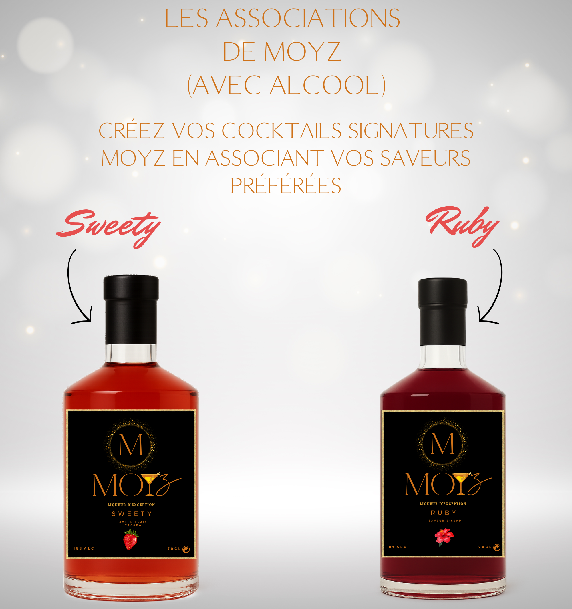 Mix & Match by MOYZ - SWEETY & RUBY // Liqueur de Fraise Tagada et Liqueur de Bissap